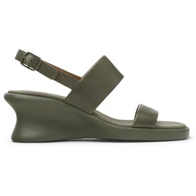 Camper Louise Slingback Wedge Sandal In Gray