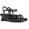 Camper Louise Wedge Sandal In Black