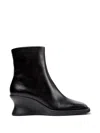 Camper Louise Wedge-heel Ankle Boots In Black