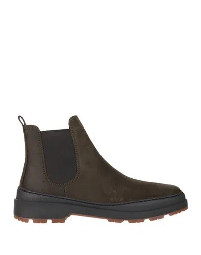Camper Man Ankle Boots Dark Green Size 9 Soft Leather