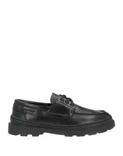 Camper Man Loafers Black Size 10 Leather In Multi