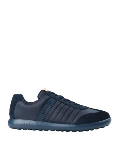 Camper Man Sneakers Midnight Blue Size 6 Soft Leather, Textile Fibers