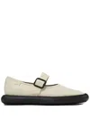 Camper Mary Jane Wavy Leather In Bianco