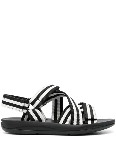 CAMPER MATCH STRIPE-PRINT SANDALS