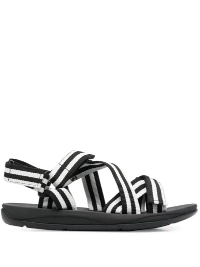 Camper Match Striped Sandals In Blue
