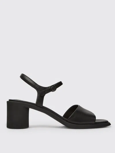 Camper Meda  Sandals In Calfskin In Black