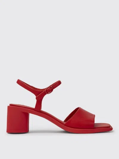Camper Meda  Sandals In Calfskin In Red