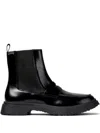 Camper Walden Leather Penny-slot Chelsea Boots In Black