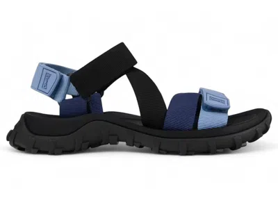 Pre-owned Camper Men's  Drift Trail Recycled Pet Sandal Black Blue Sneakers In Multi