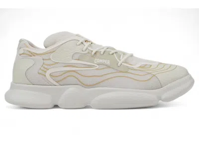 Pre-owned Camper Men's  Karst Sneaker White Gold Sneakers In Multi