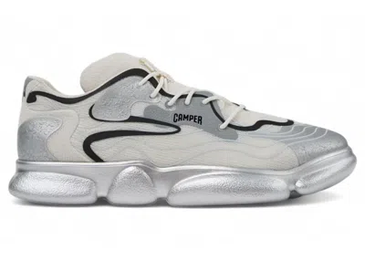 Pre-owned Camper Men's  Karst Sneaker White Sneakers In Silver