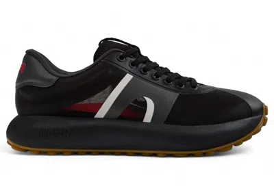 Pre-owned Camper Men's  Pelotas Athens Sneaker Gum Sneakers In Black