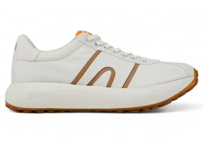 Pre-owned Camper Men's  Pelotas Athens Sneaker Gum Sneakers In White