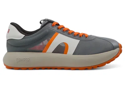 Pre-owned Camper Men's  Pelotas Athens Sneaker Orange Sneakers In Grey In Gray