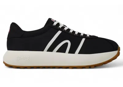 Pre-owned Camper Men's  Pelotas Athens Sneaker White Gum Sneakers In Black