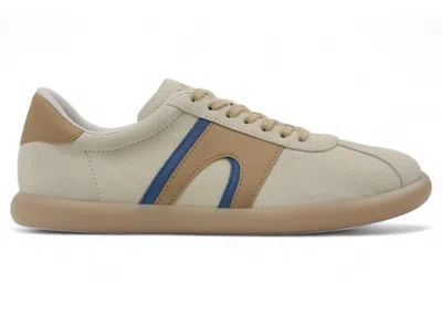 Pre-owned Camper Men's  Pelotas Soller Sneaker Blue Sneakers In Beige In Sand