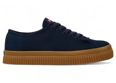 Pre-owned Camper Men's  Peu Roda Low Sneaker Gum Sneakers In Navy Blue