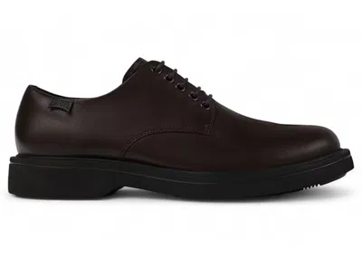 Pre-owned Camper Men's  Rtf Norman Formal Laceup Sneakers In Brown