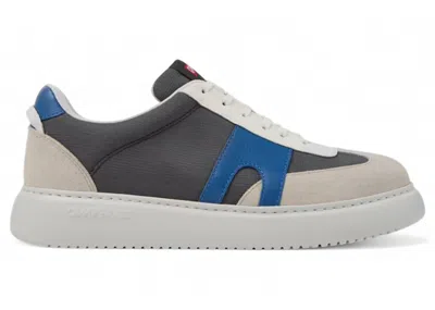 Pre-owned Camper Men's  Runner K21 Blue Sneakers In Charcoal In Gray