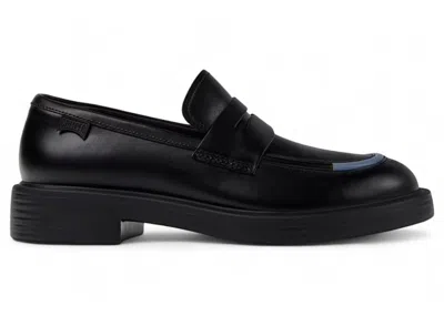 Pre-owned Camper Men's  Twins Austria Loafer Blue Grey Sneakers In Black