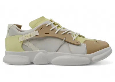 Pre-owned Camper Men's  Twins Karst Sneaker Beige White Yellow Sneakers In Multi