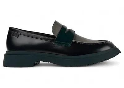 Pre-owned Camper Men's  Twins Walden Loafer Green Sneakers In Black