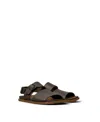 Camper Lluc Two Strap Sandal In Brown