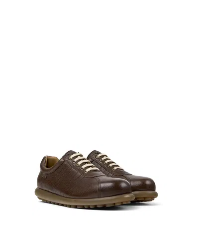 Camper Men's Pelotas Ariel Leather Shoes In Brown