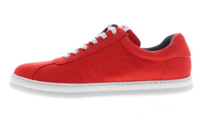 Camper Men's Runner Four Canvas Low Top Euro Sneakers Shoes In Pepa Chili/runnerfour Pau In Multi