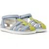 Camper Sandals For First Walkers In Blue,green