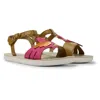 Camper Sandals For Unisex In Brown,pink,orange