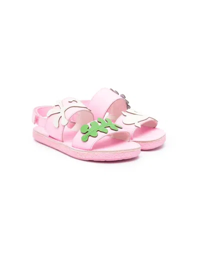 Camper Kids' Miko Twins Leather Sandals In Pink