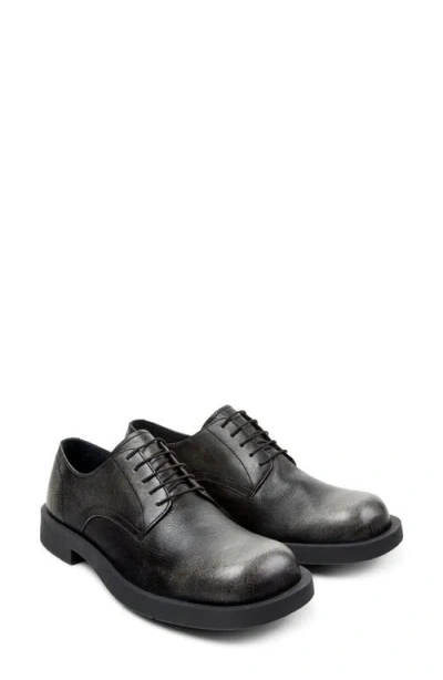 Camper Mil Leather Derby In Black Multi