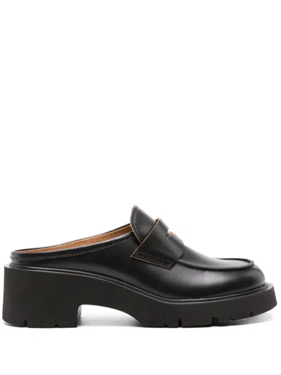 Camper Milah 54mm Leather Mules In Black