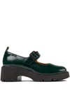 Camper Milah 60mm Leather Loafers In Green