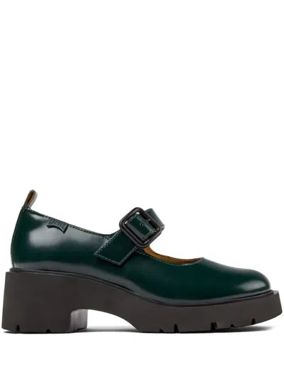 Camper Milah 60mm Leather Loafers In Verde