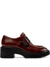 Camper Milah Buckle-strap Platform Loafers In Brown
