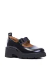 Camper Round Head Mary Jane High Heels In Black