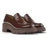 Camper Loafers For Women In Burgundy