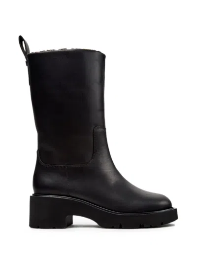 Camper Milah Leather Boots In Black