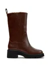 Camper Milah Leather Boot In Brown