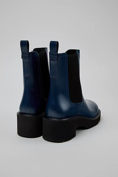Camper Milah Leather Chelsea Boot In Blue, Women's At Urban Outfitters
