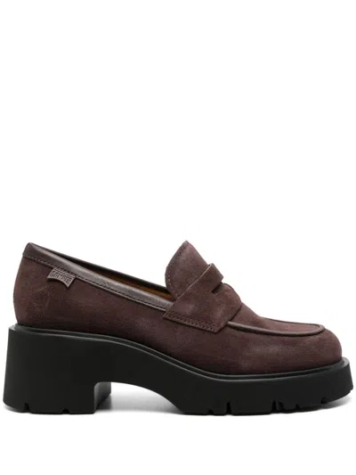 Camper Flat Shoes In Brown