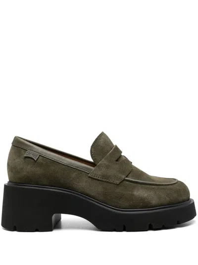 Camper Shoes  Woman Color Green In Verde