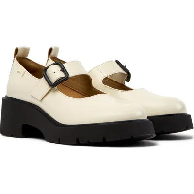 Camper Milah Mary Jane In White Natural