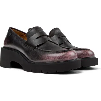 Camper Milah Penny Loafer In Black