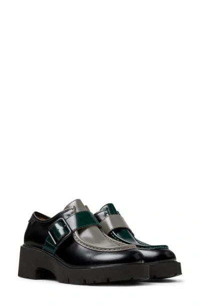 Camper Milah Platform Monk Strap Shoe In Black