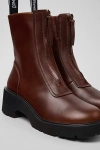 Camper Milah Zip Bootie In Brown, Women's At Urban Outfitters