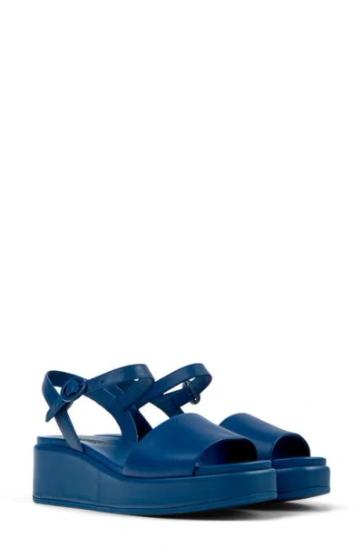 Camper Misia Platform Sandal In Blue