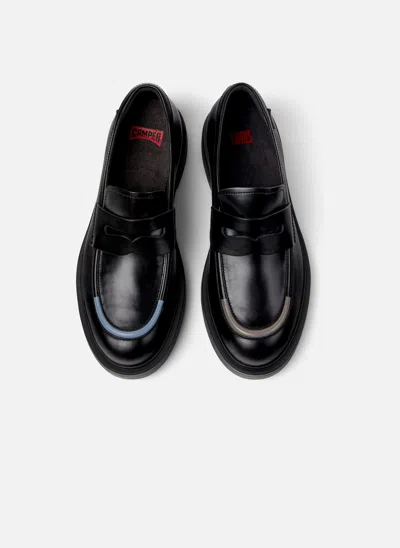 Camper Moccasin Men  Dean Twins In Black